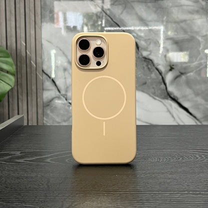 Case Silicone MagSafe Café Claro