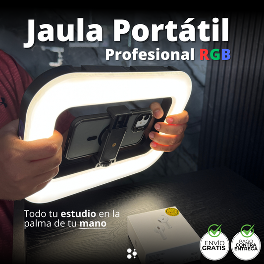 Jaula Portátil Profesional RGB — Todo tu estudio en la palma de tu mano 🎬✨
