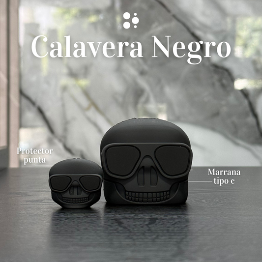 Protector de Cargador Calavera Negro