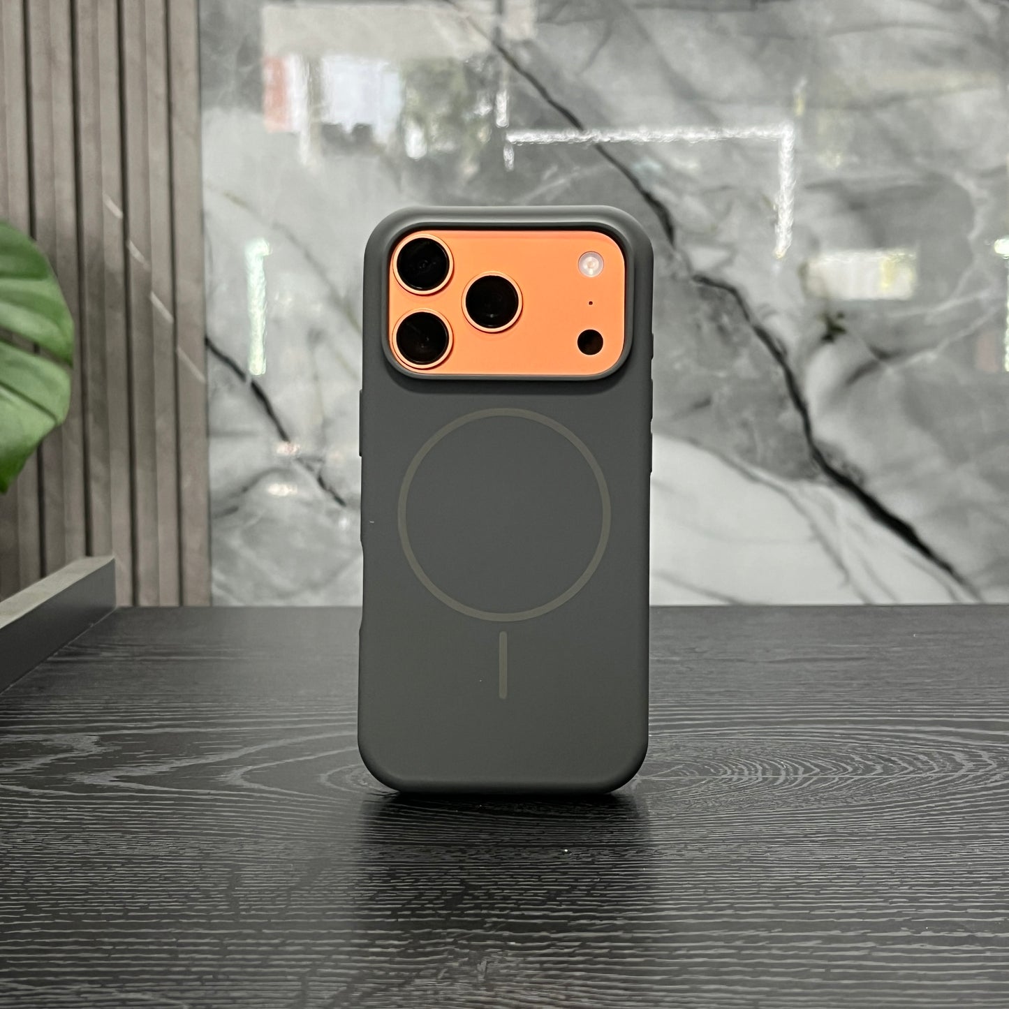 Case Silicone MagSafe Gris Claro