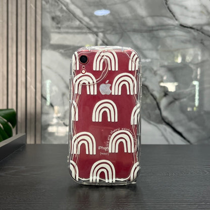 Case Goma Arcoíris Blanca