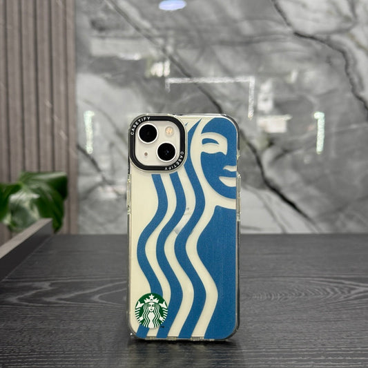 Case Starbucks Lineas Azul