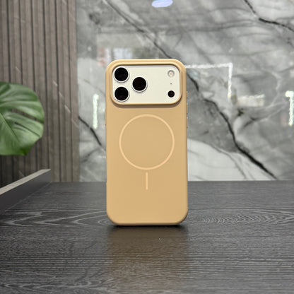 Case Silicone MagSafe Café Claro