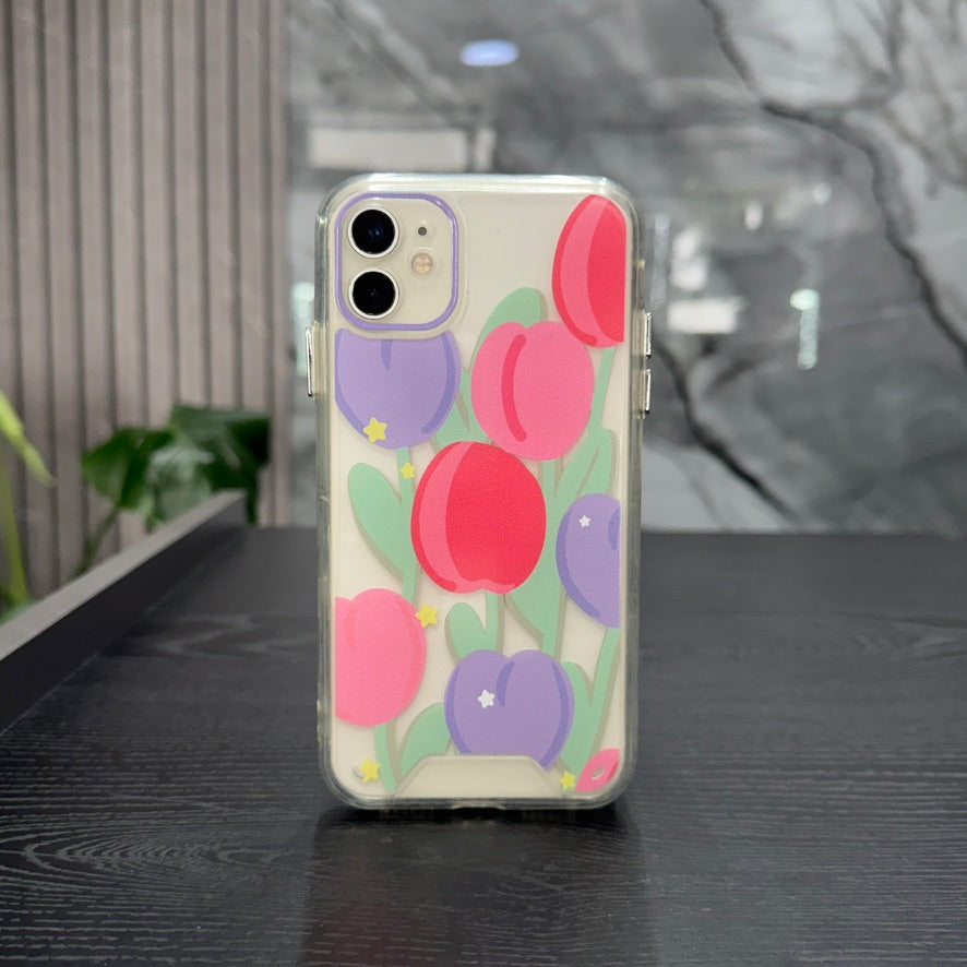 Case Cute Tulipanes