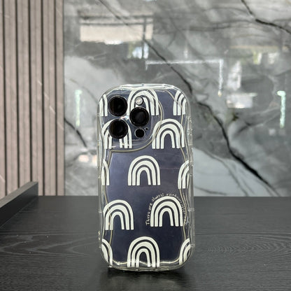 Case Goma Arcoíris Blanca