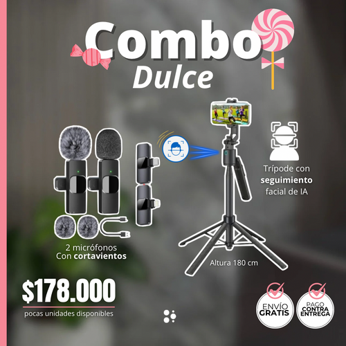 Combo Dulce™ | Seguimiento Inteligente y Audio Perfecto 🎤
