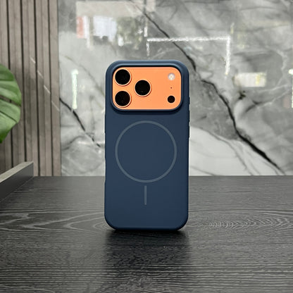 Case Silicone MagSafe Azul Oscuro