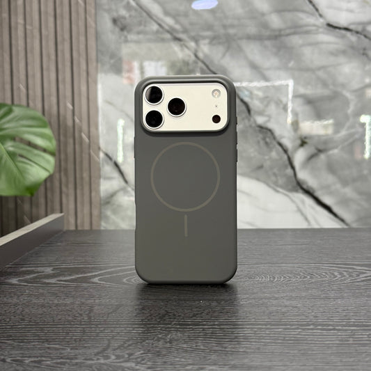 Case Magsafe Silicone Gris