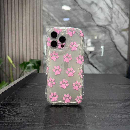Case Goma Patitas Rosadas