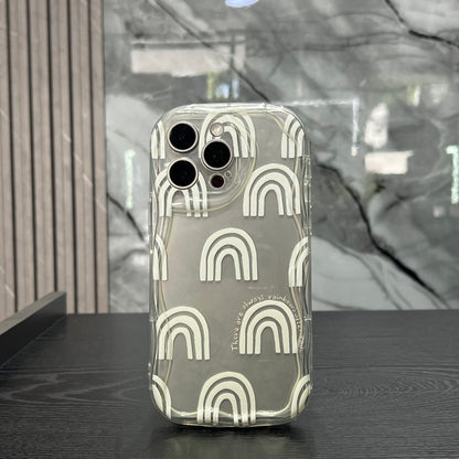 Case Goma Arcoíris Blanca