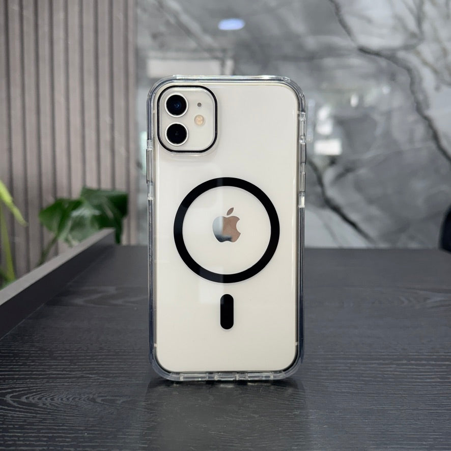 Case MagSafe Negro Bordes Shock