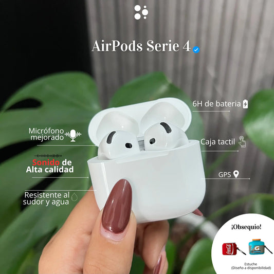 AirPods Serie 4® + Obsequio (Mejor calidad)