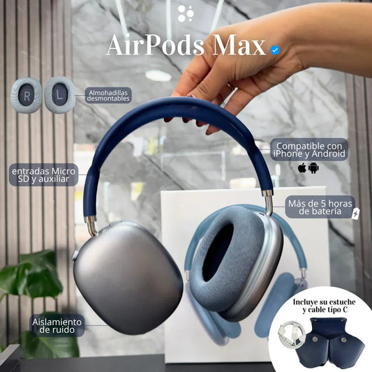 AirPods Max Calidad Medium Azul