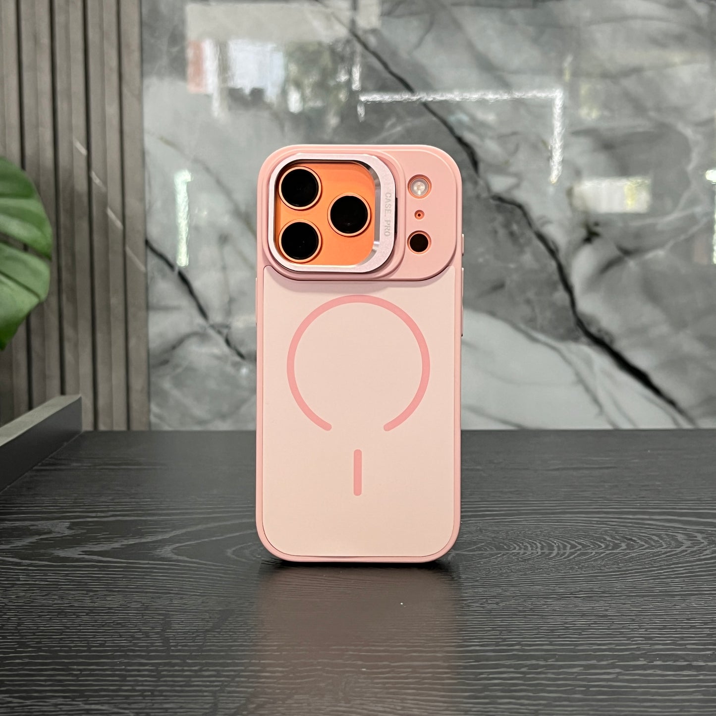 Case Pro MagSafe Soporte Rosado