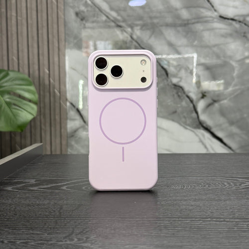 Case Magsafe Silicone Lila