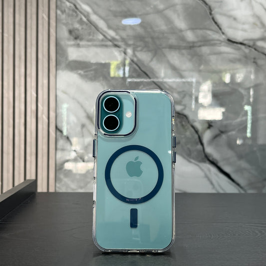 Case MagSafe Azul Oscuro Bordes Shock