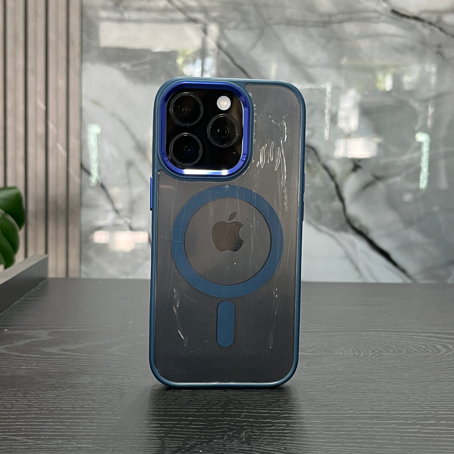 Case MagSafe Lujo Azul