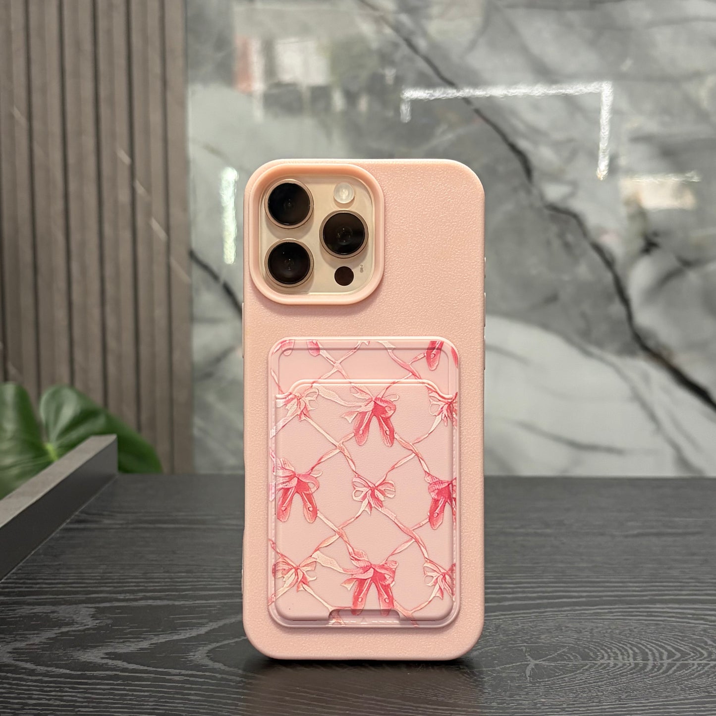 Case Tarjetero Rosa Tarjetero Moños