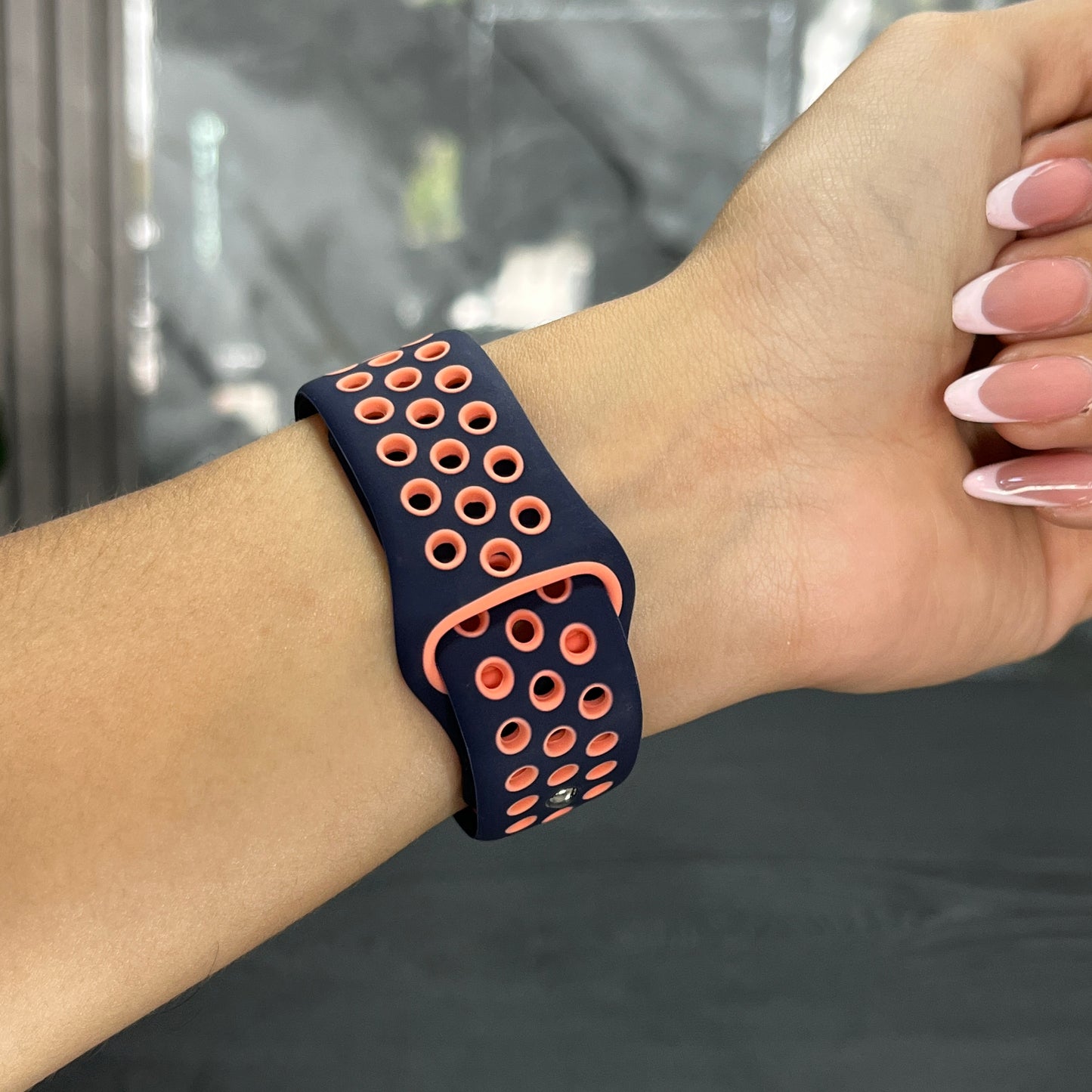 Pulso Nike Azul con Naranja