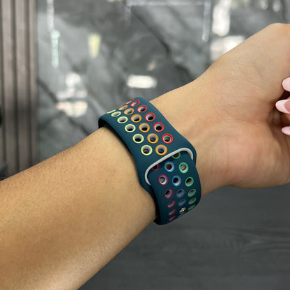 Pulso Nike Azul con Colores