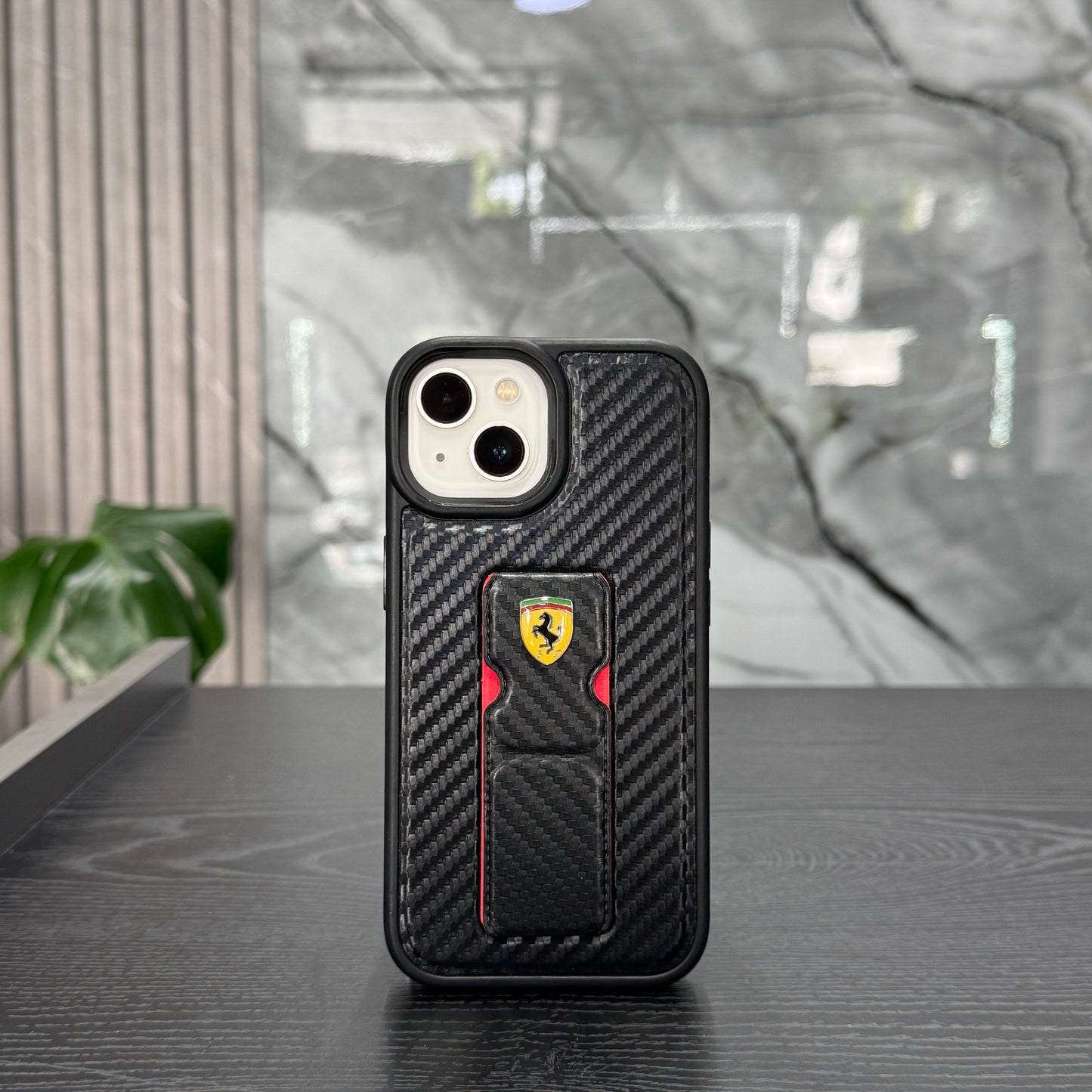 Case Ferrari Carbon Soporte