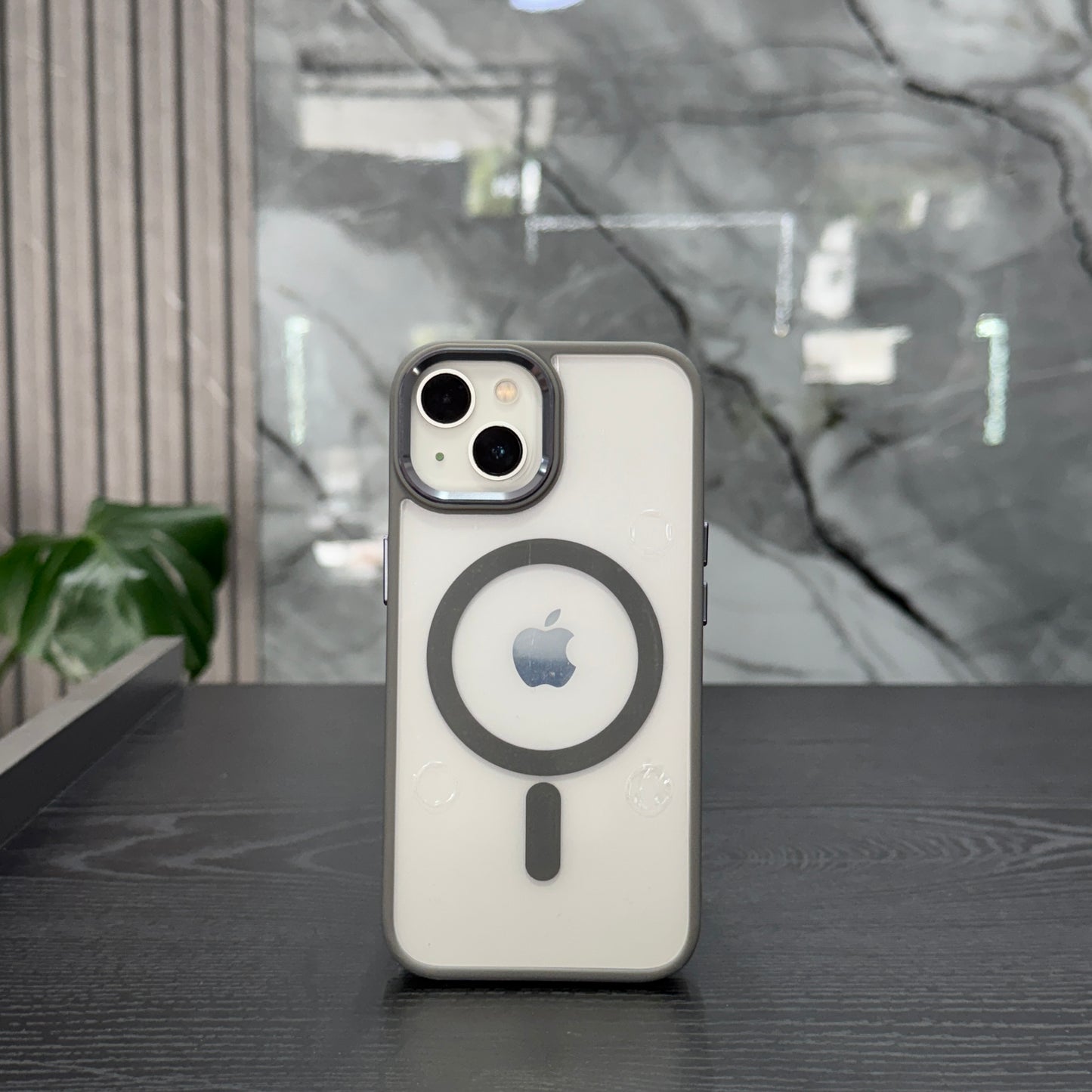 Case MagSafe Lujo Gris