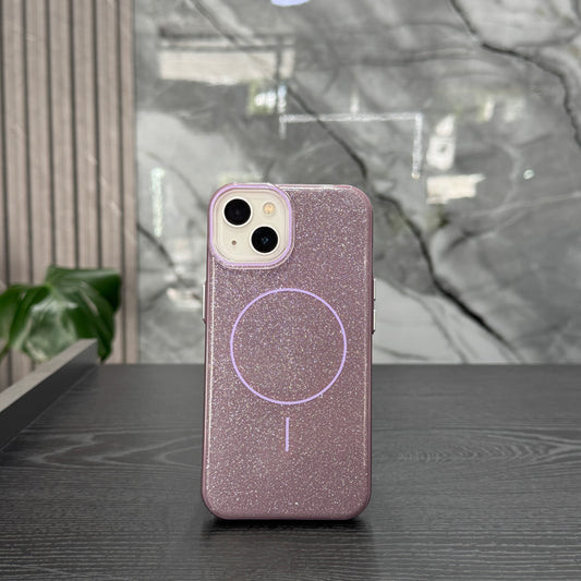 Case MagSafe Pasta Glitter Morado