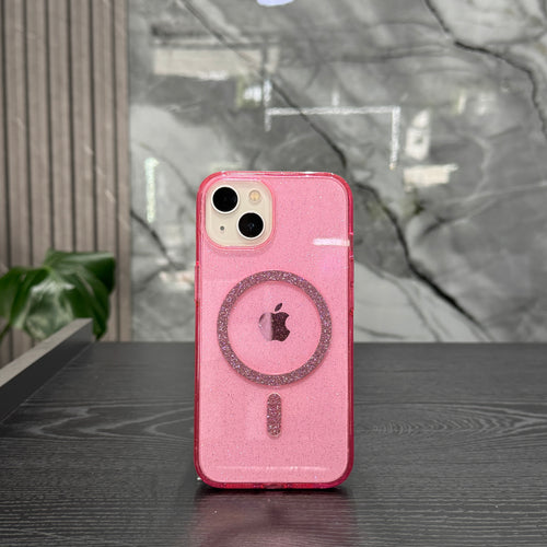 Case MagSafe Brillos Rosado