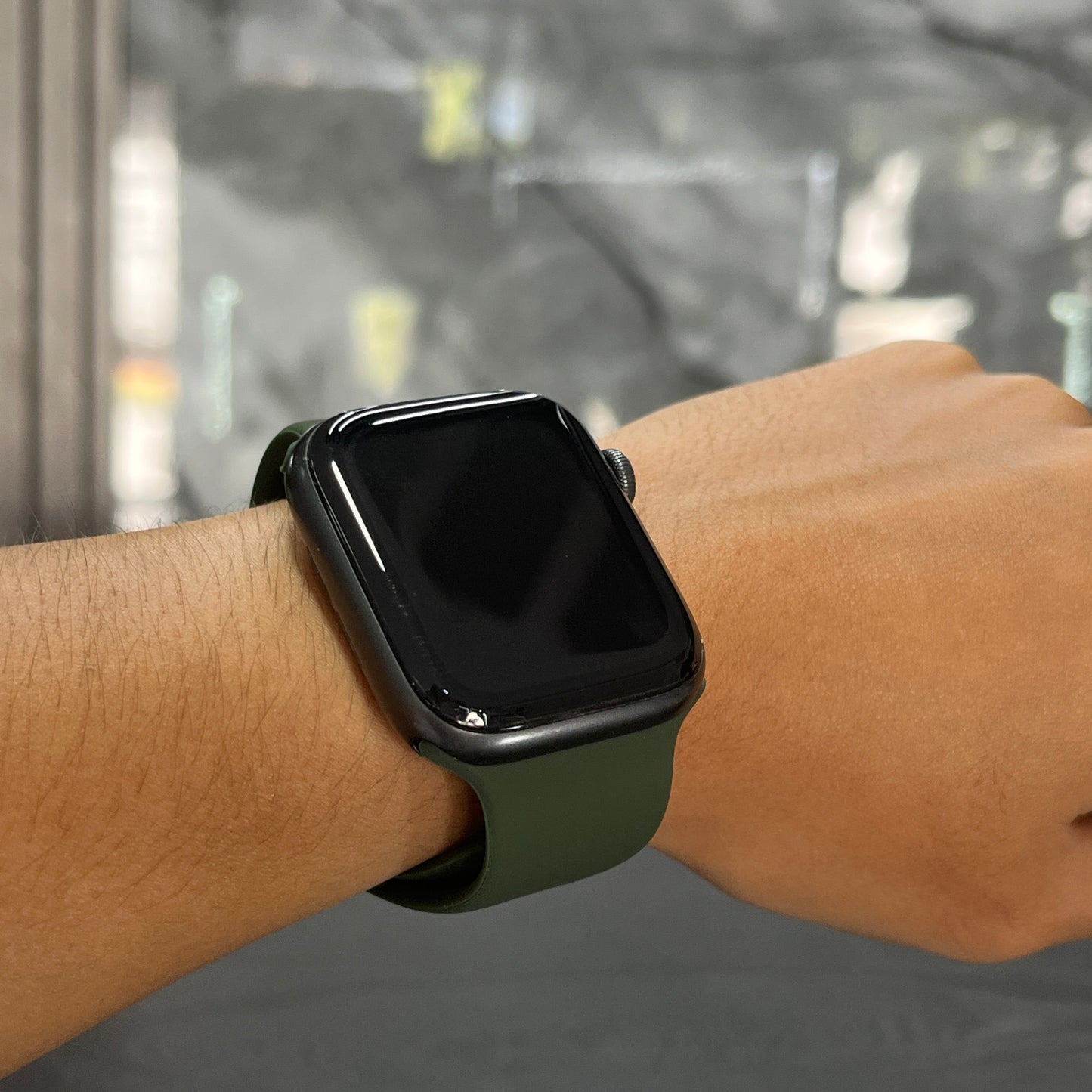 Pulso Silicone Verde Oscuro