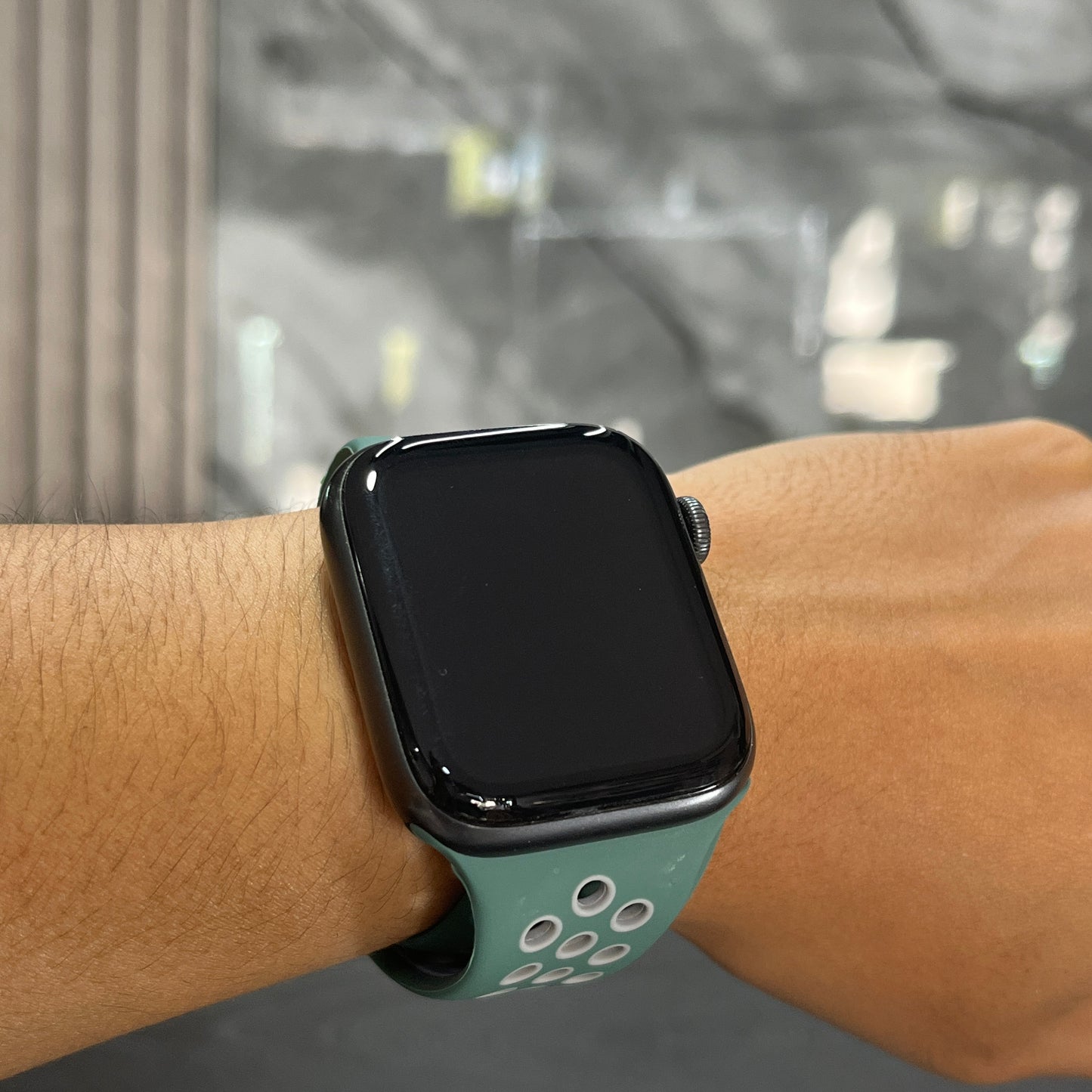 Pulso Nike Verde Pastel con Gris