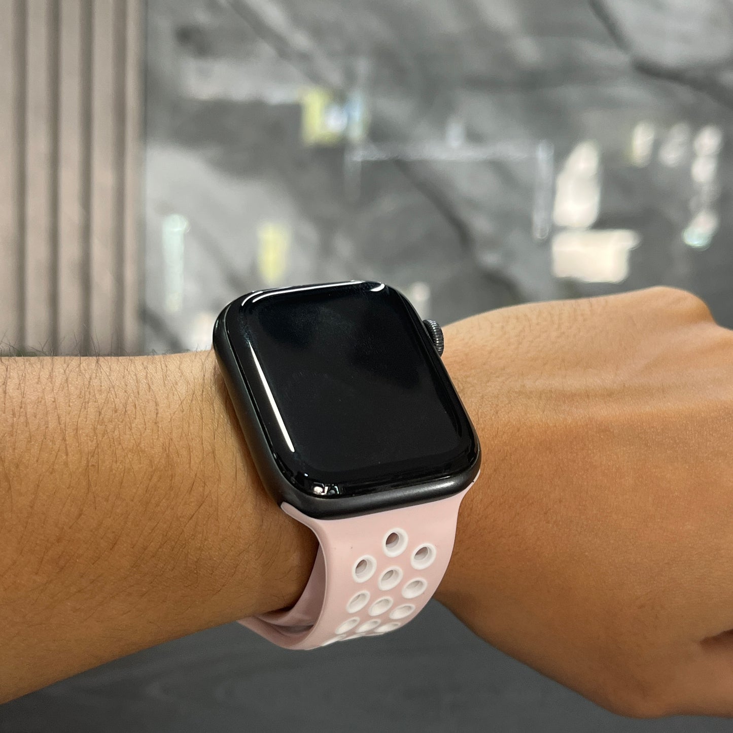 Pulso Nike Rosado con Blanco