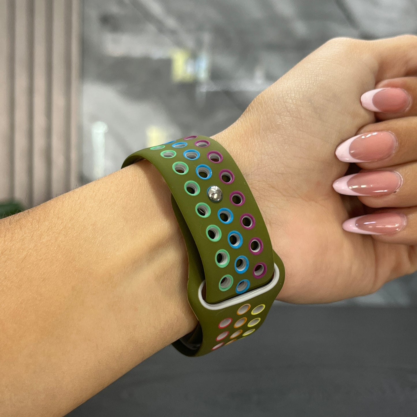 Pulso Nike Verde con Colores