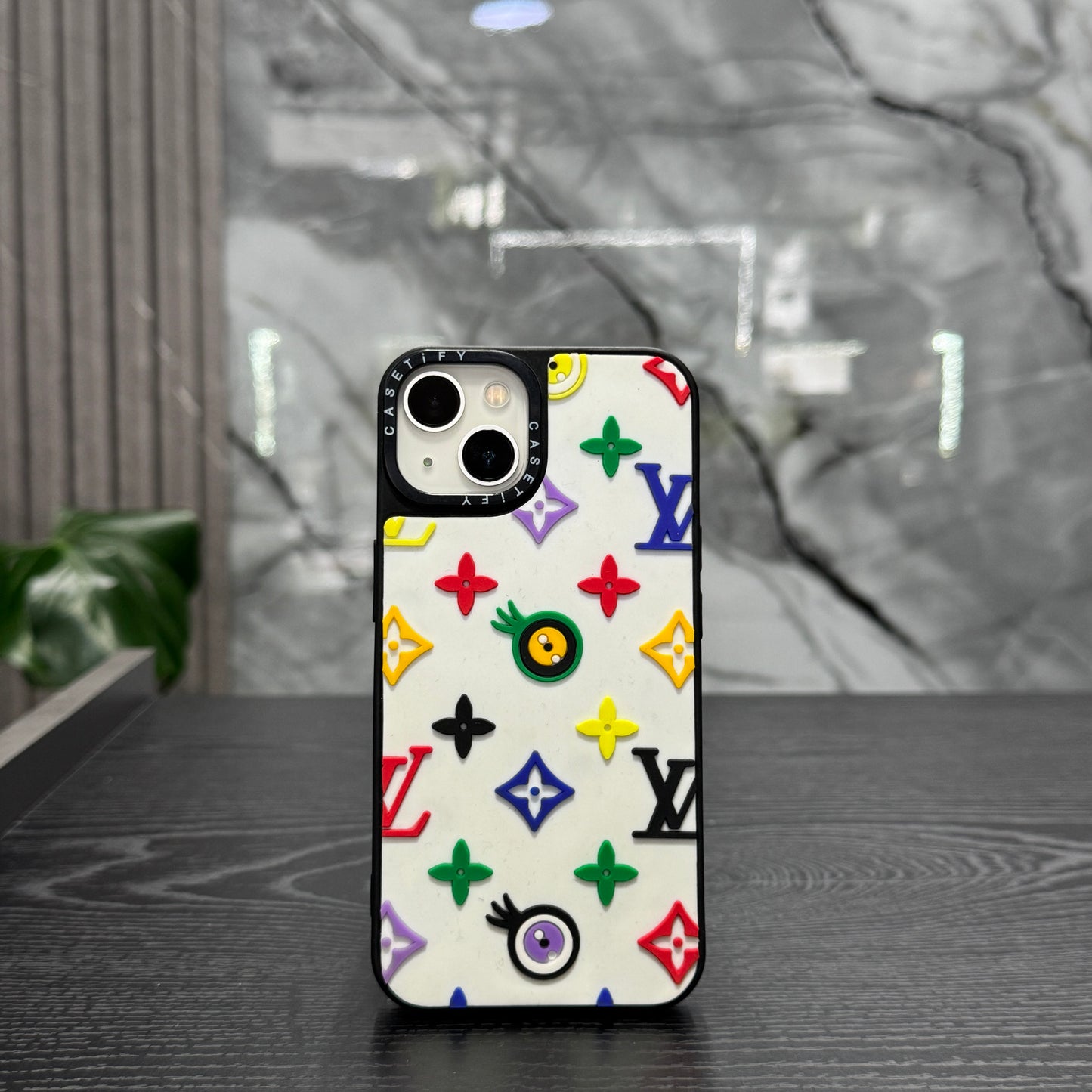 Case Black Louis Vuitton Blanco