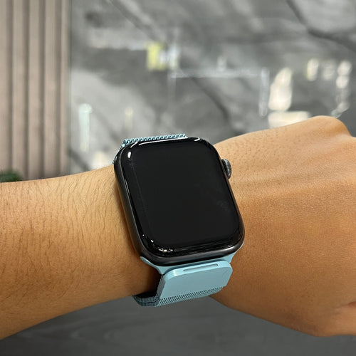 Pulso Metálico Azul Claro