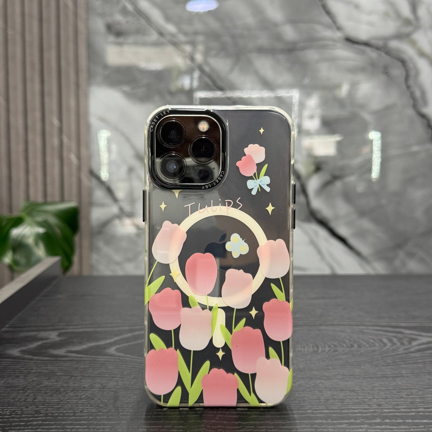Case MagSafe Flowers Tulipanes