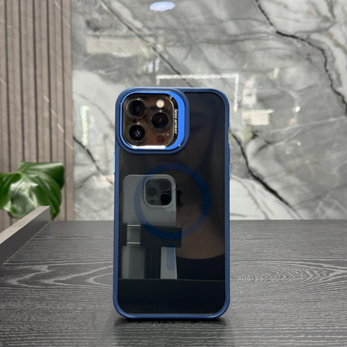 Case MagSafe Polarizado Azul