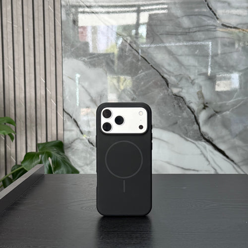 Case Magsafe Silicone Negro
