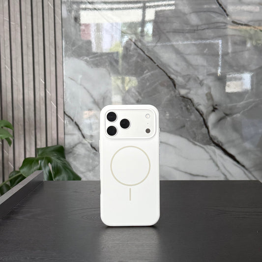 Case Silicone MagSafe Blanco