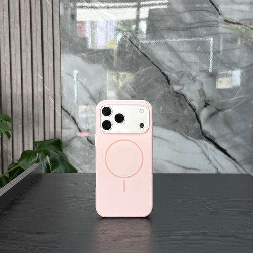 Case Magsafe Silicone Rosado