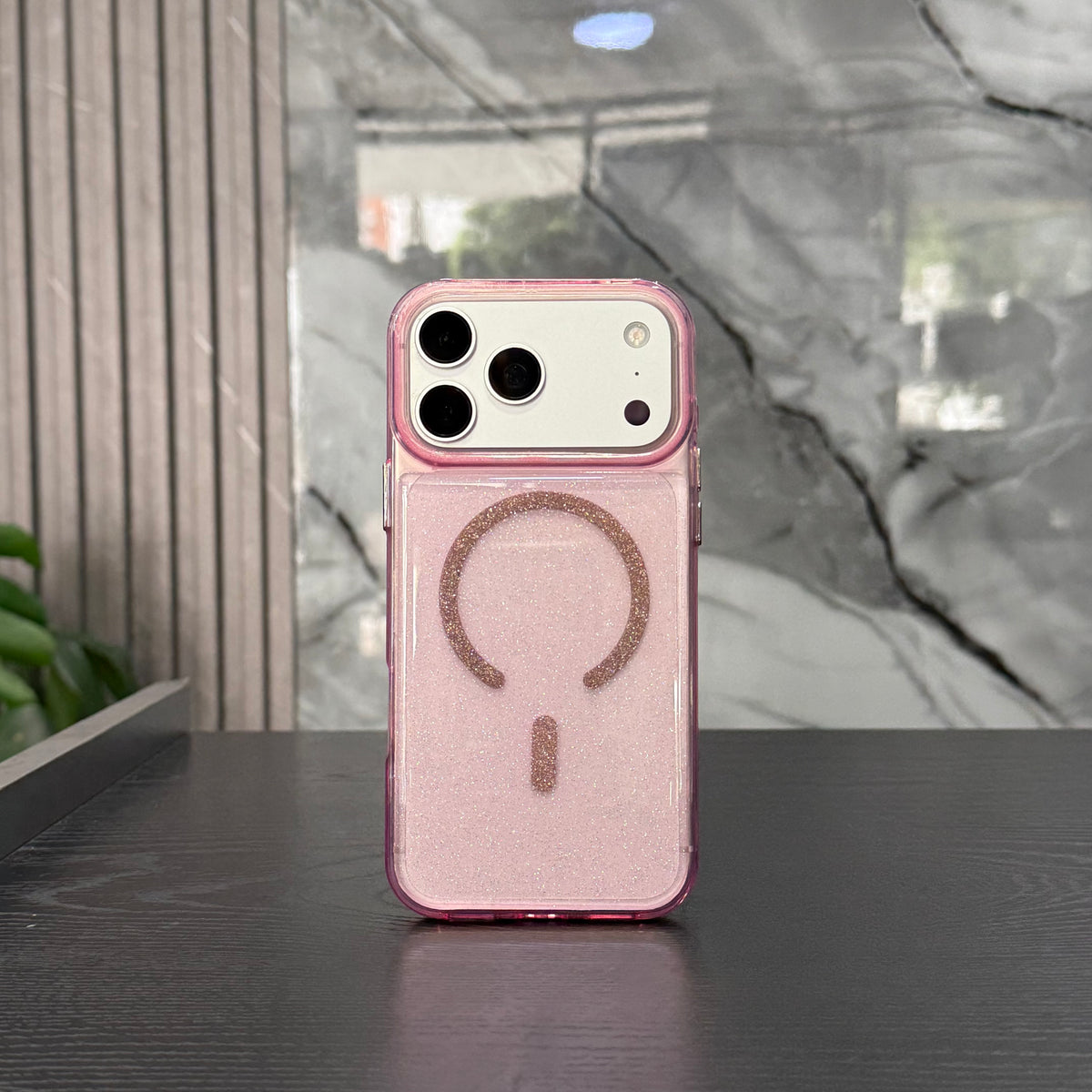 Case Brillitos Magsafe Rosado
