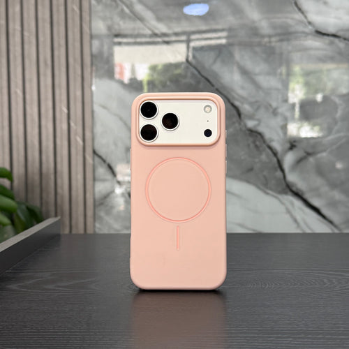 Case Magsafe Goma Rosado