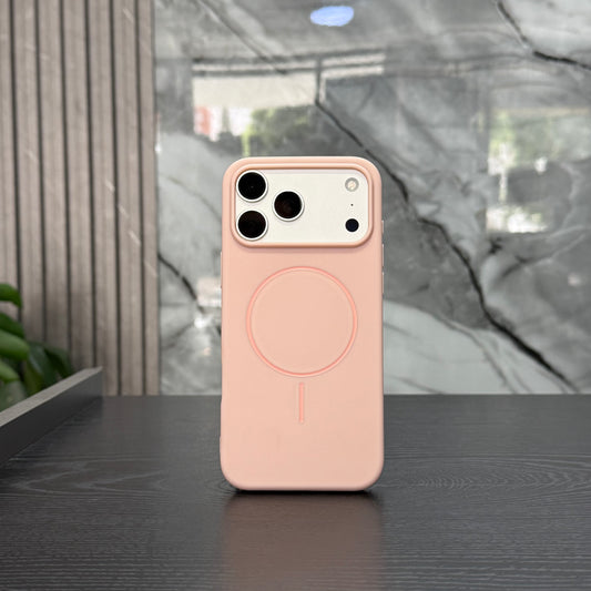 Case Magsafe Goma Rosado