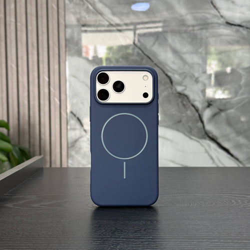 Case Magsafe Goma Azul