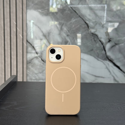 Case Silicone MagSafe Café Claro