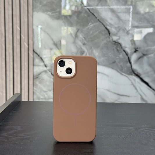 Case Silicone MagSafe Café Oscuro