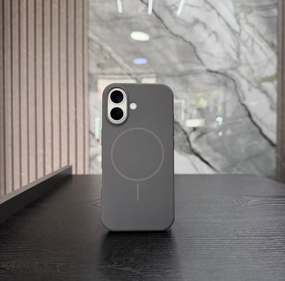 Case Silicone MagSafe Gris Claro