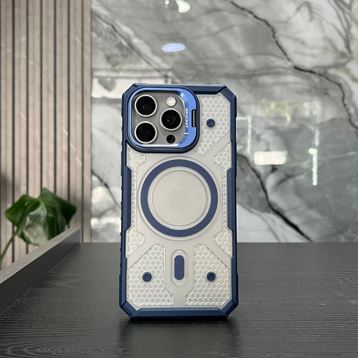 Case MagSafe Armadura Azul