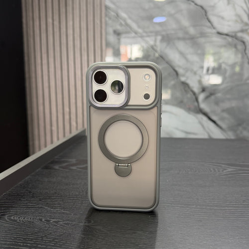 Case Magsafe Matte Soporte Gris