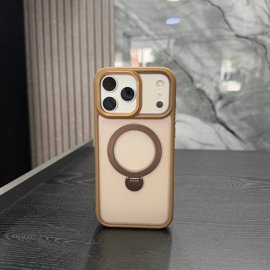 Case Magsafe Matte Soporte Café