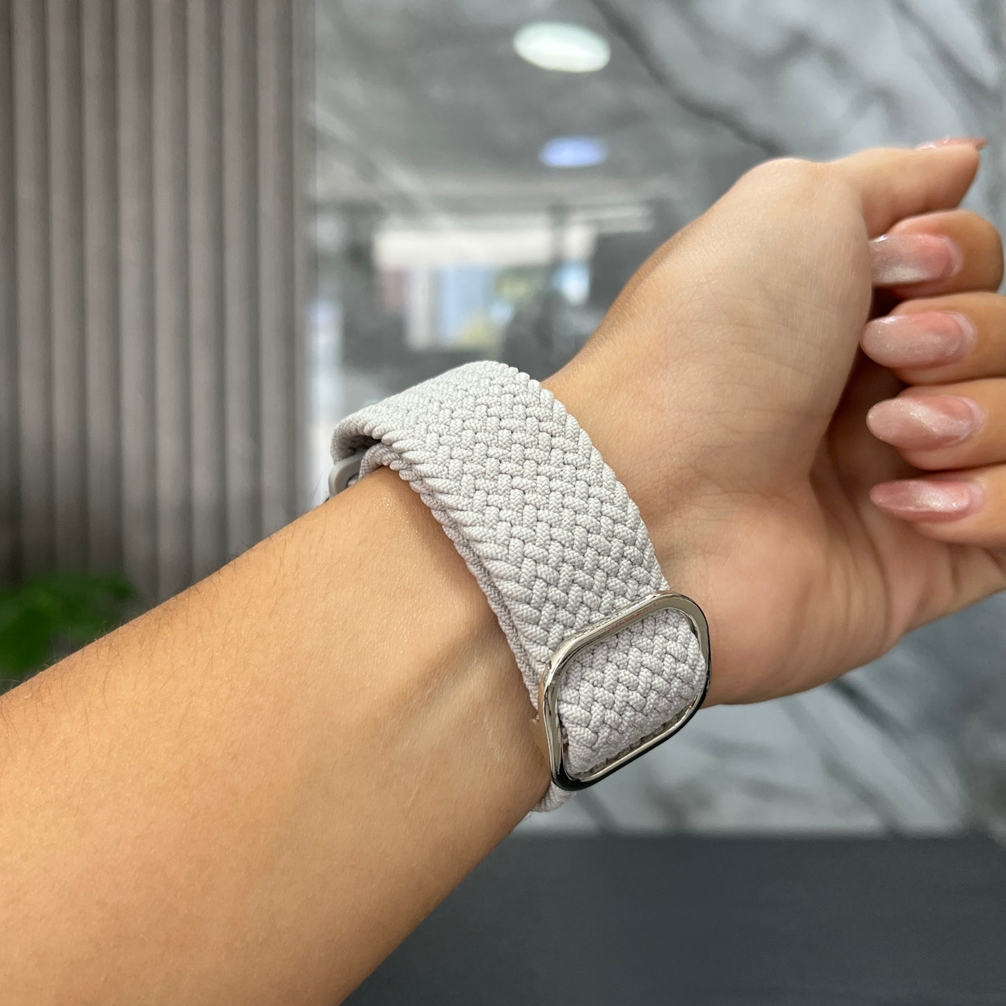 Pulso Tejido Gris Claro